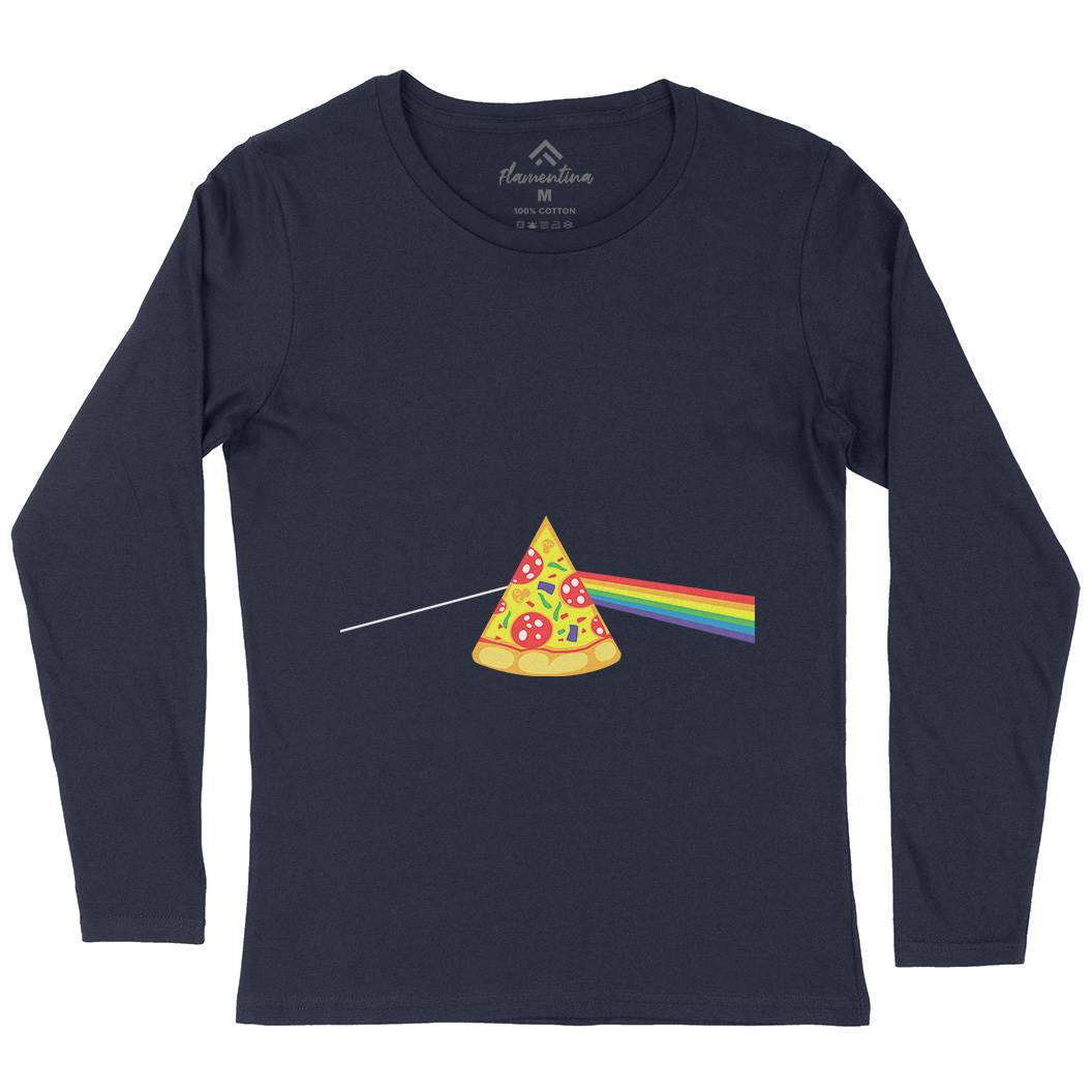 Pizza Prism Womens Long Sleeve T-Shirt Food B069