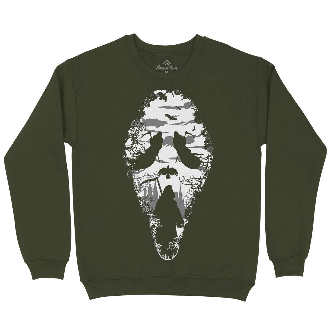 Reaper Mens Crew Neck Sweatshirt Horror B070