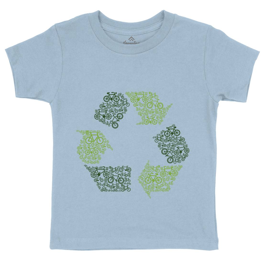 Recycling Kids Crew Neck T-Shirt Retro B071
