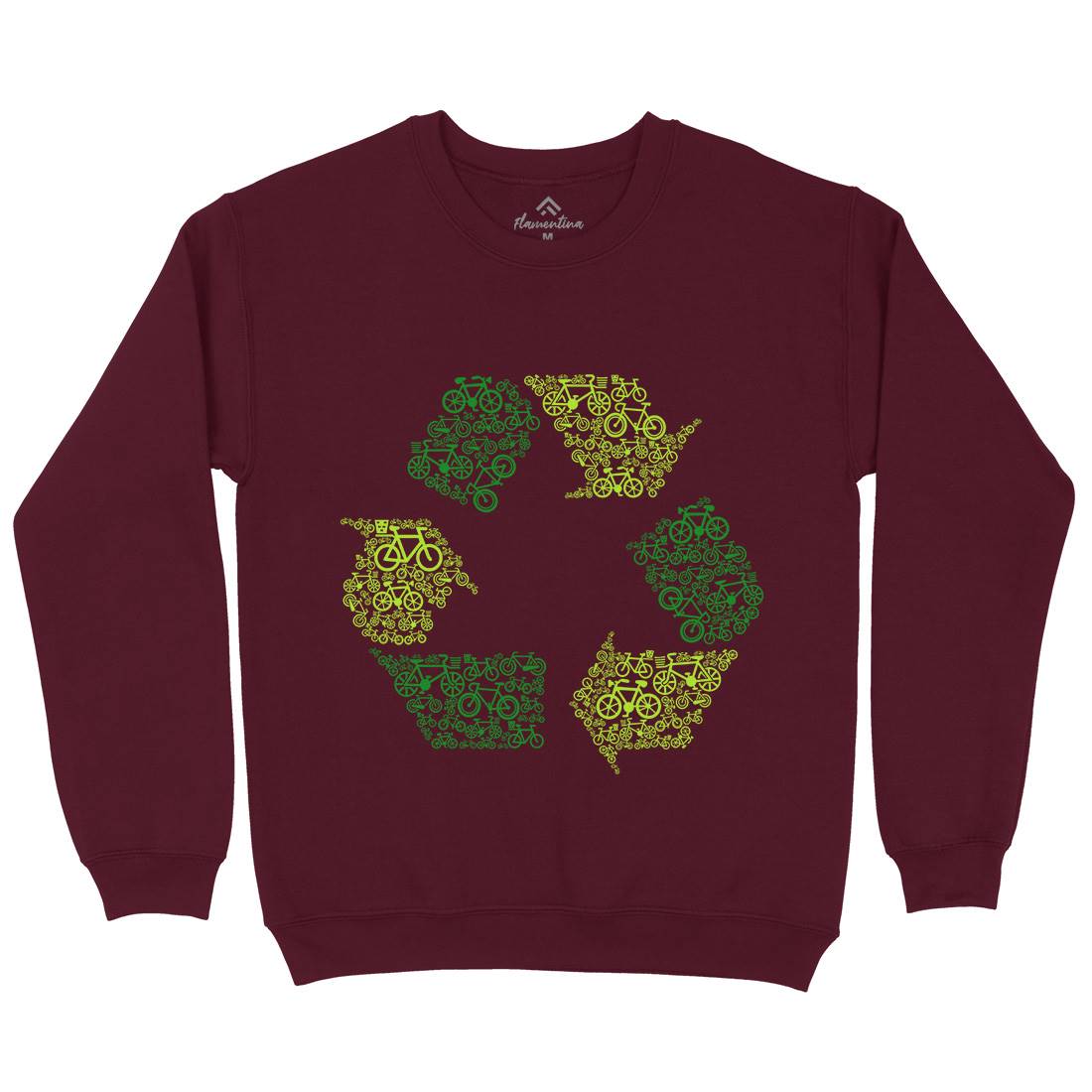 Recycling Kids Crew Neck Sweatshirt Retro B071