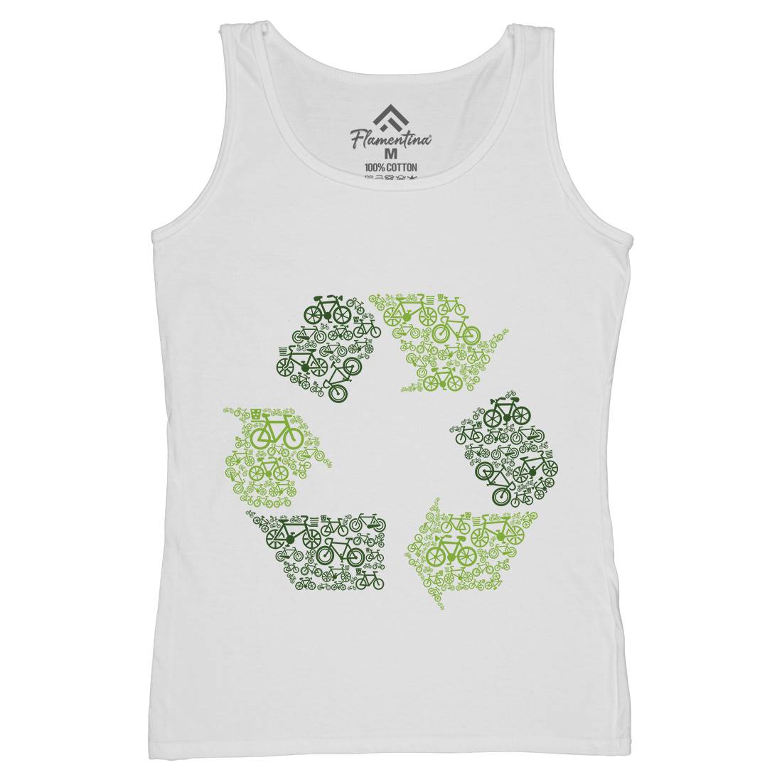Recycling Womens Organic Tank Top Vest Retro B071
