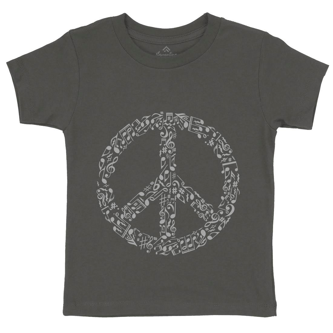 Rhyme In Kids Crew Neck T-Shirt Peace B072
