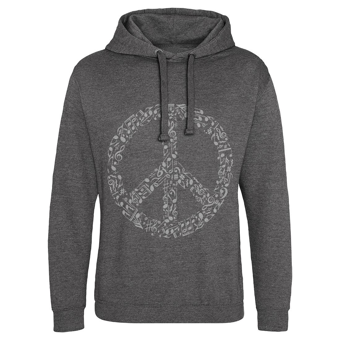 Rhyme In Mens Hoodie Without Pocket Peace B072