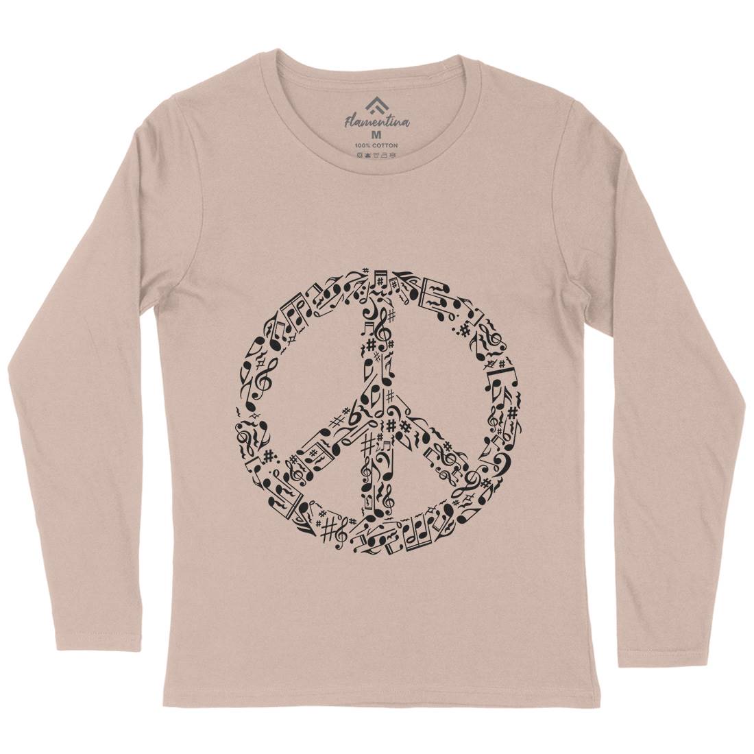 Rhyme In Womens Long Sleeve T-Shirt Peace B072