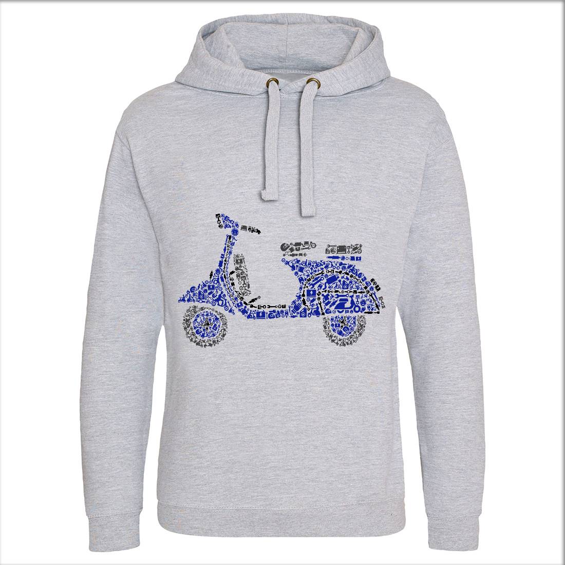 Scooter Mens Hoodie Without Pocket Motorcycles B074
