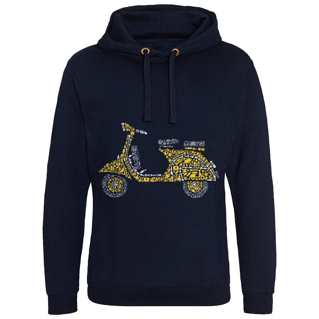 Scooter Mens Hoodie Without Pocket Motorcycles B074