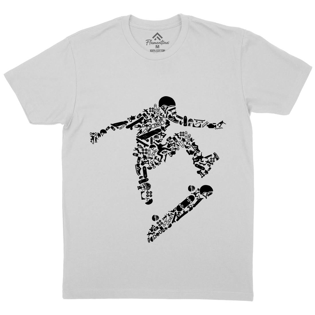 Skater Mens Crew Neck T-Shirt Skate B077