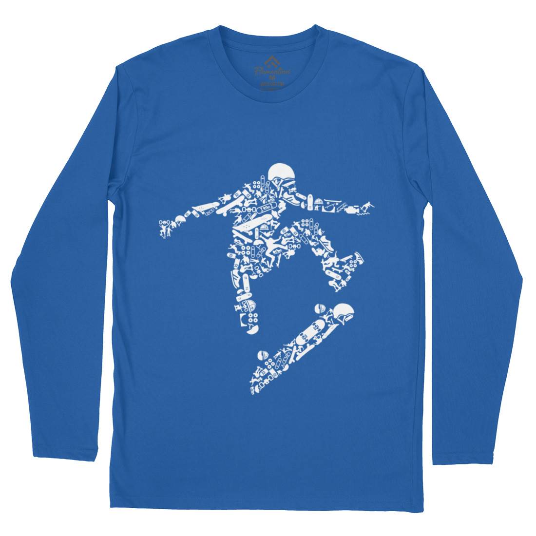 Skater Mens Long Sleeve T-Shirt Skate B077