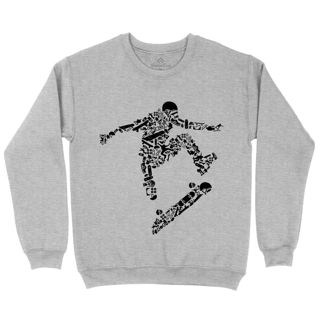 Skater Mens Crew Neck Sweatshirt Skate B077