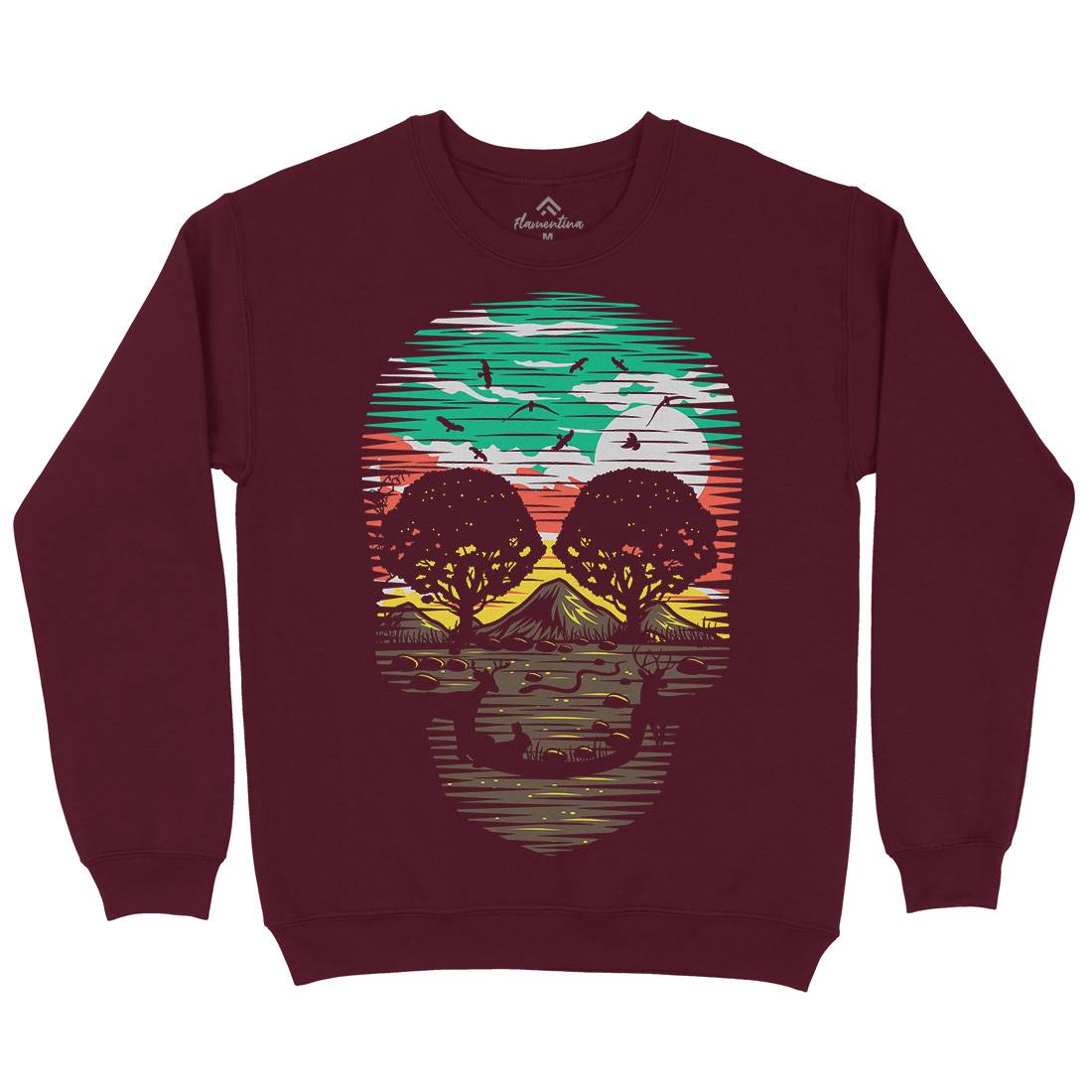 Skull Nature Kids Crew Neck Sweatshirt Nature B079