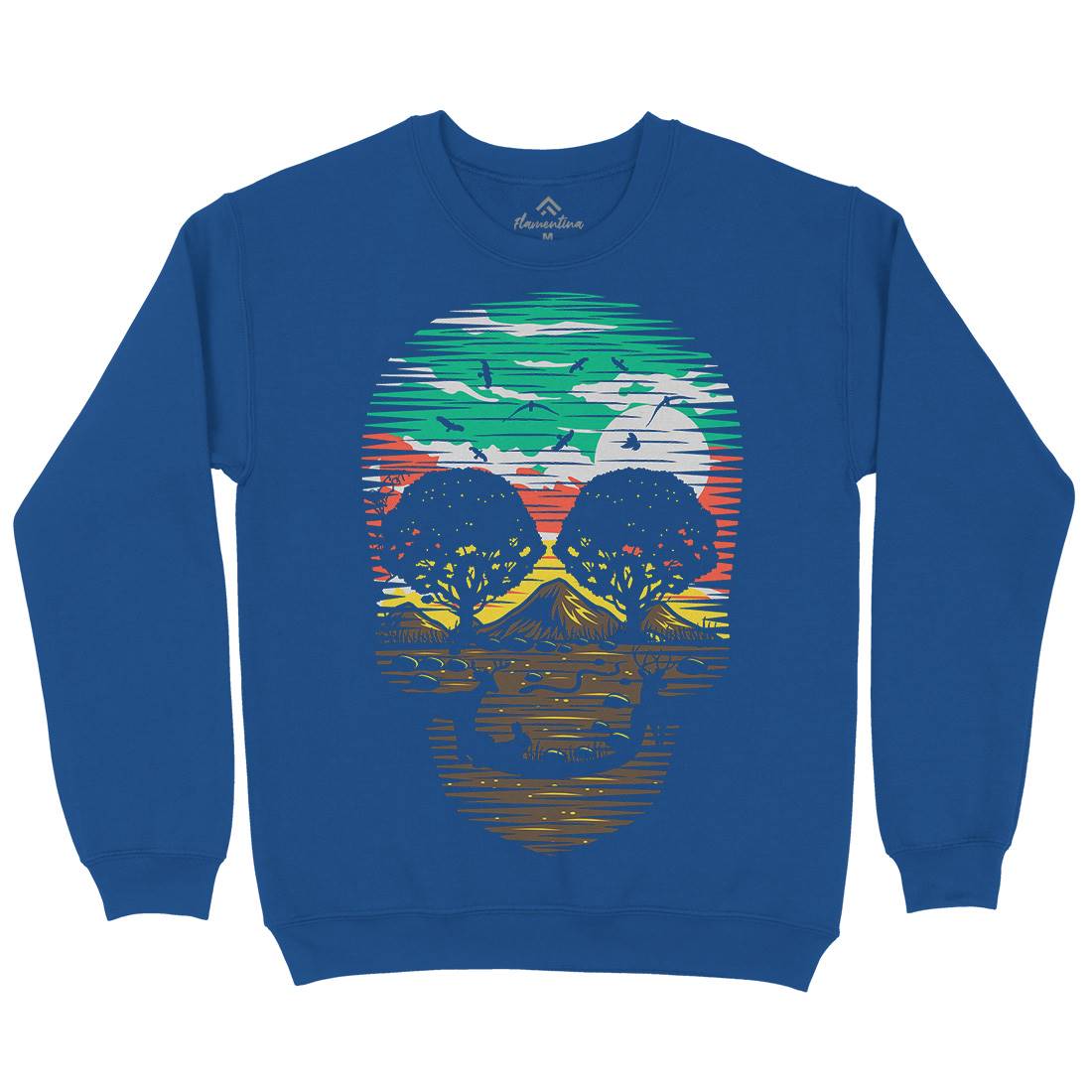 Skull Nature Kids Crew Neck Sweatshirt Nature B079