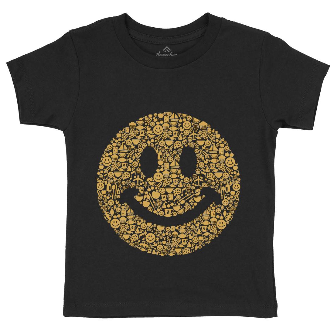 Smile Kids Crew Neck T-Shirt Retro B080