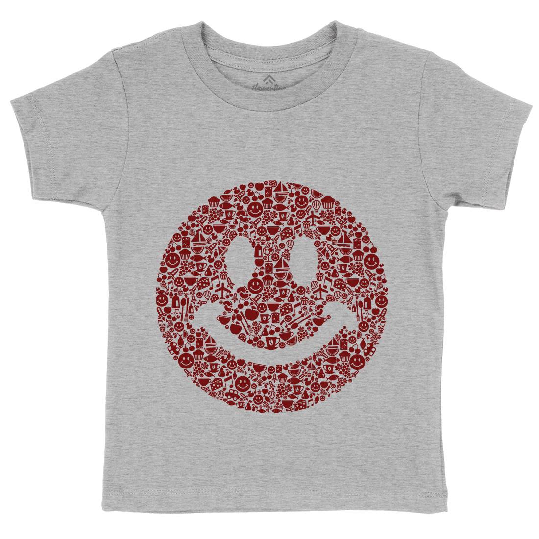 Smile Kids Organic Crew Neck T-Shirt Retro B080