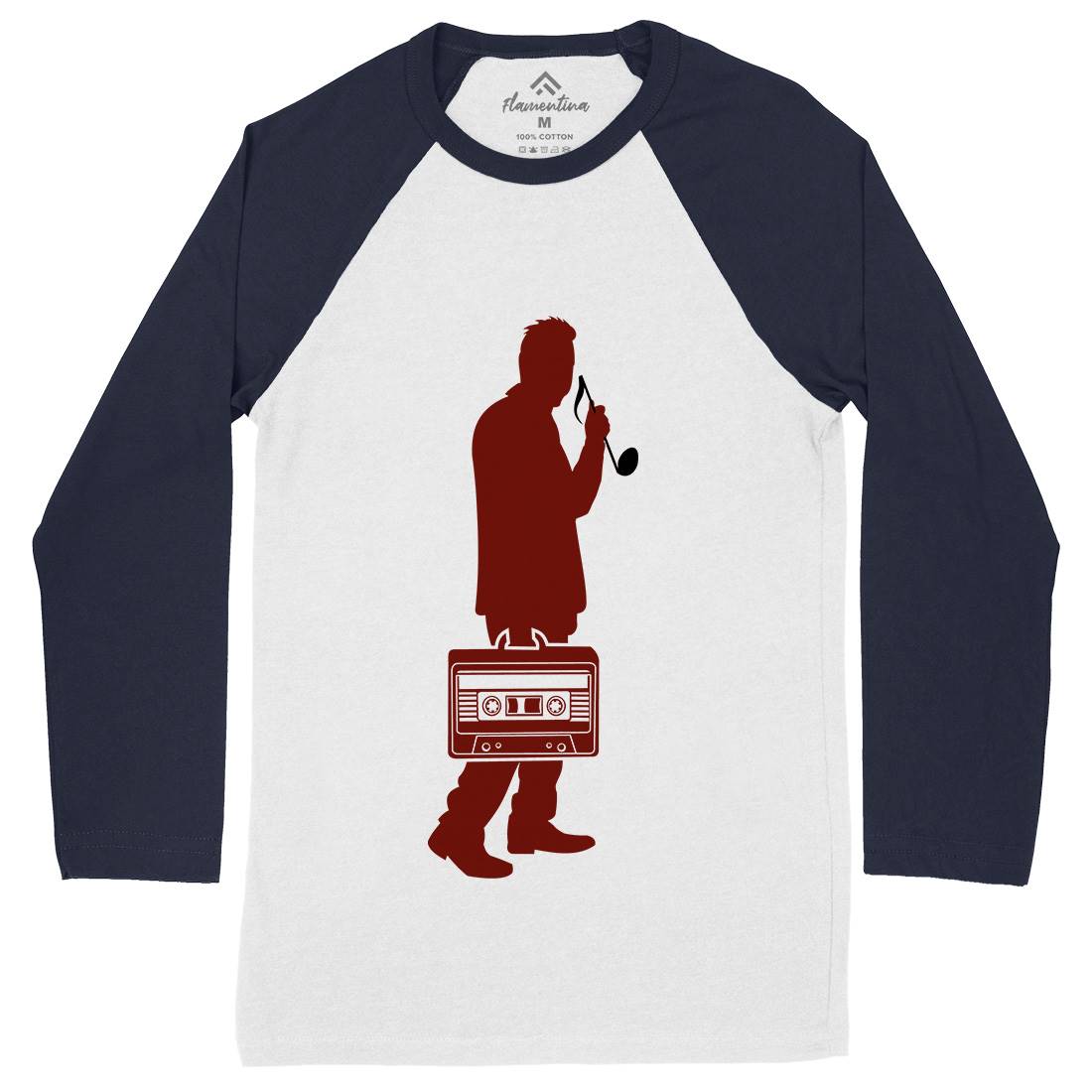 Sound Collector Mens Long Sleeve Baseball T-Shirt Music B083
