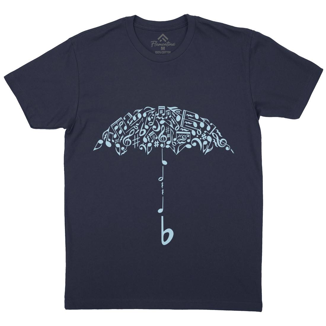 Sound Of Rain Mens Crew Neck T-Shirt Music B084