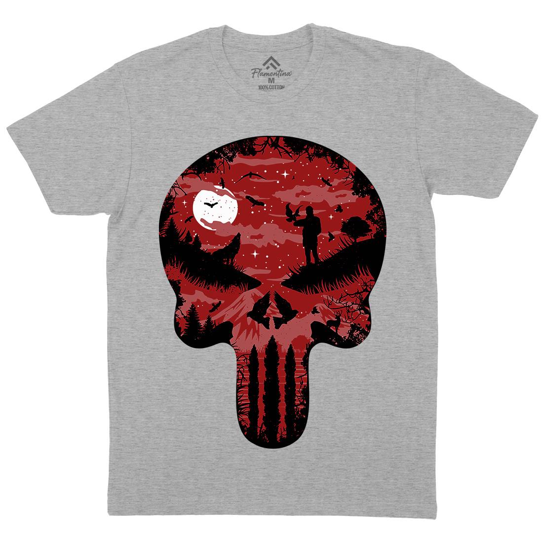 Stand And Bleed Mens Organic Crew Neck T-Shirt Horror B085