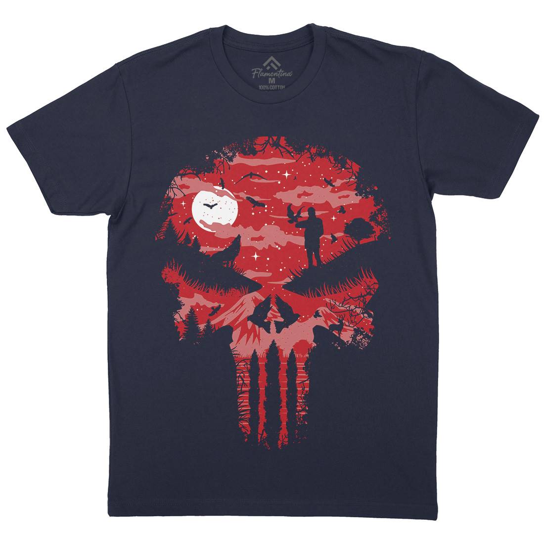 Stand And Bleed Mens Organic Crew Neck T-Shirt Horror B085