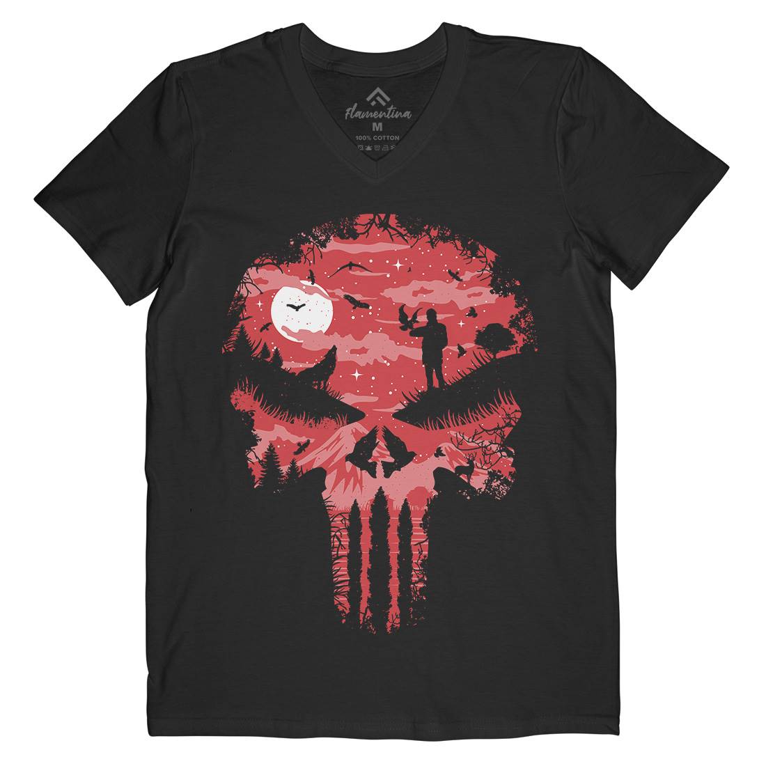 Stand And Bleed Mens V-Neck T-Shirt Horror B085