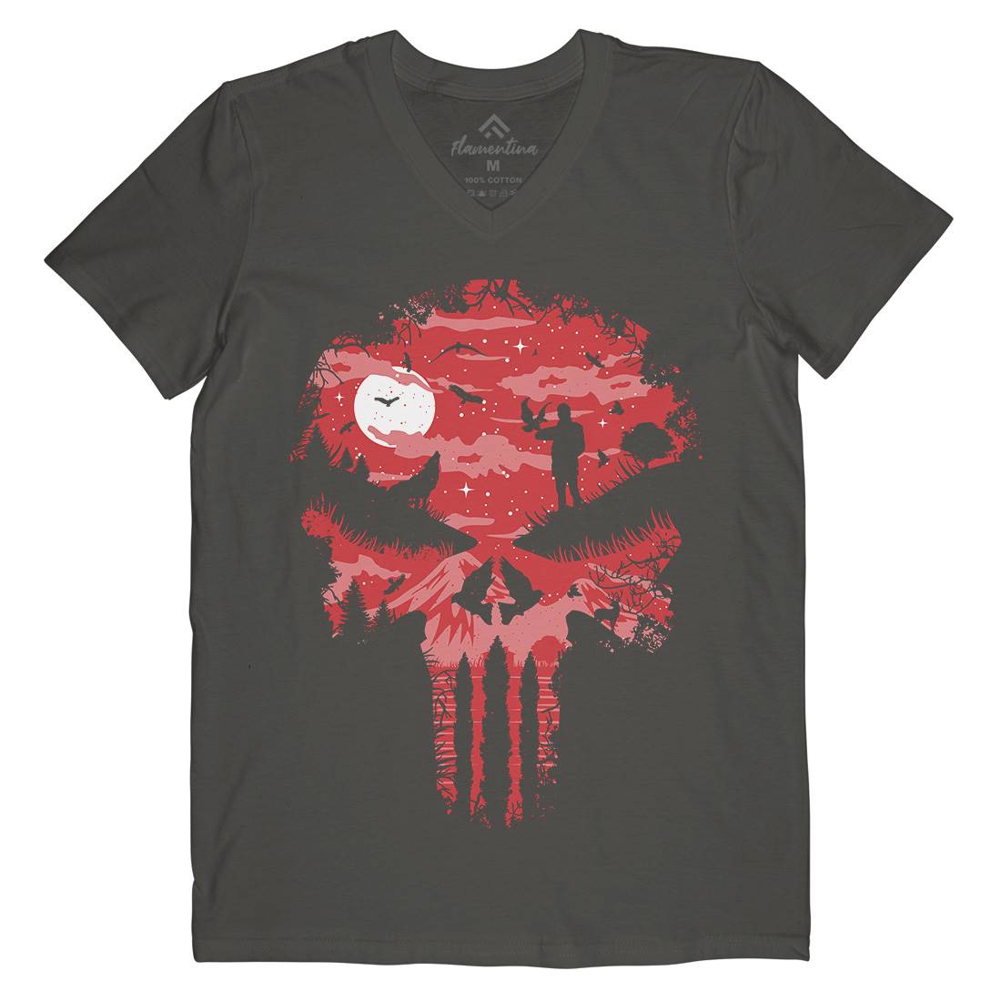 Stand And Bleed Mens V-Neck T-Shirt Horror B085