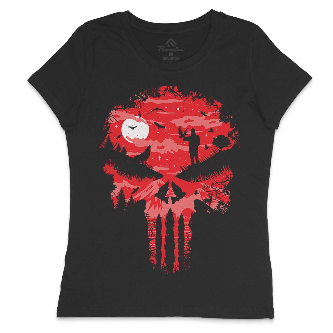 Stand And Bleed Womens Crew Neck T-Shirt Horror B085