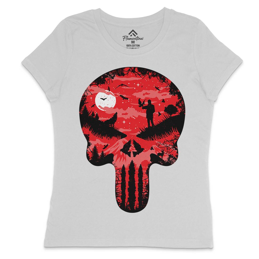 Stand And Bleed Womens Crew Neck T-Shirt Horror B085