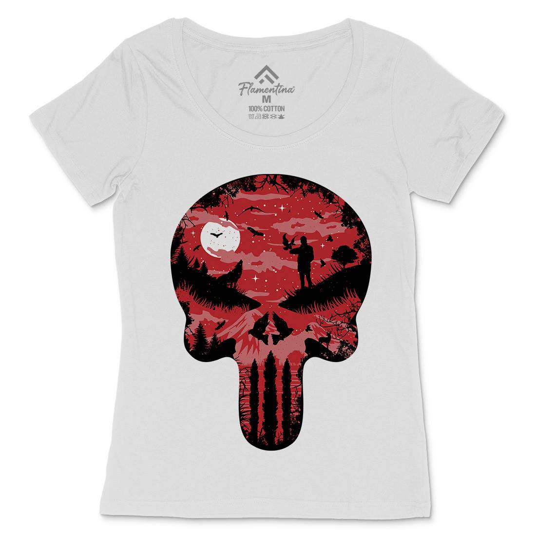 Stand And Bleed Womens Scoop Neck T-Shirt Horror B085