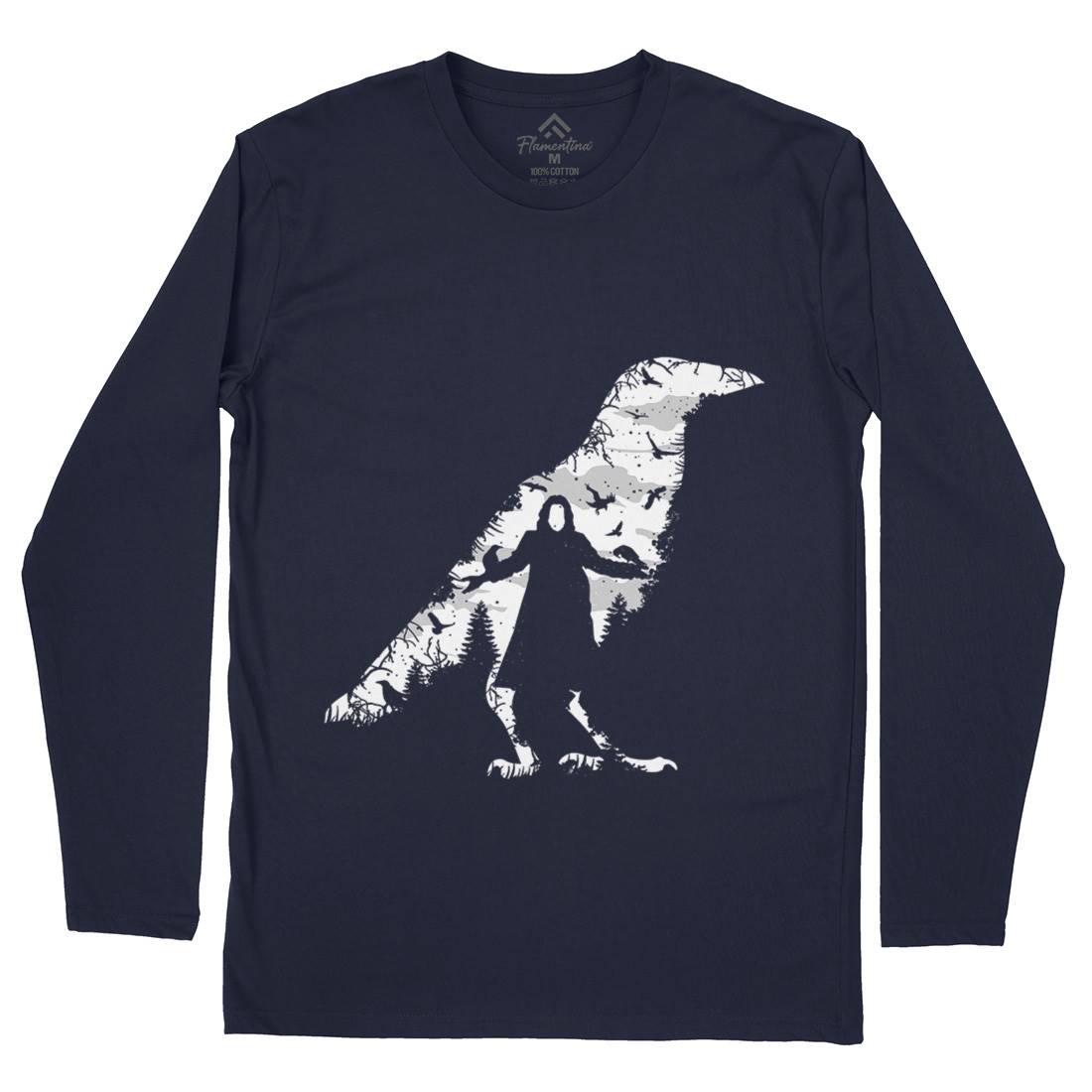 The Crow Mens Long Sleeve T-Shirt Horror B087