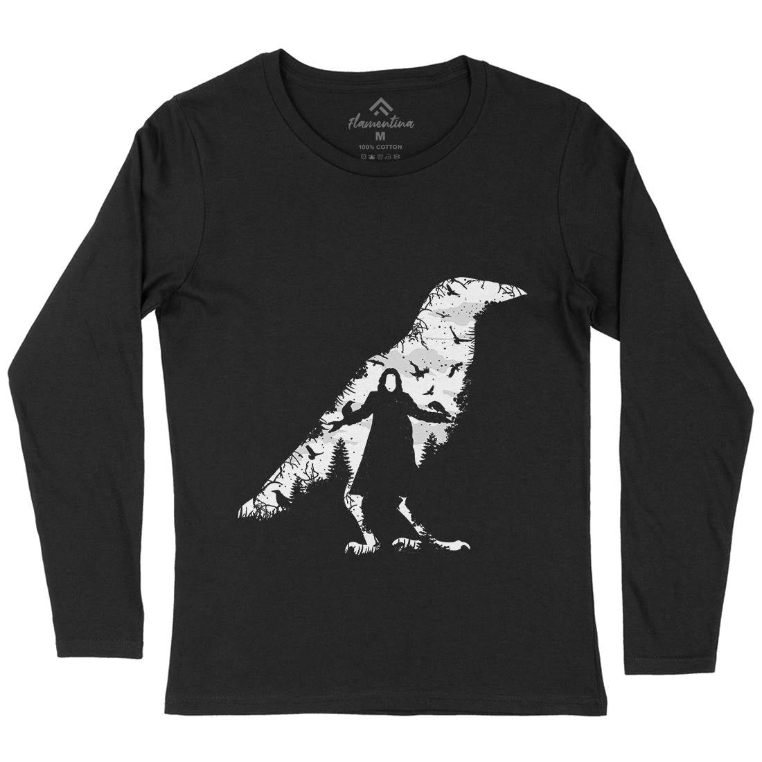 The Crow Womens Long Sleeve T-Shirt Horror B087