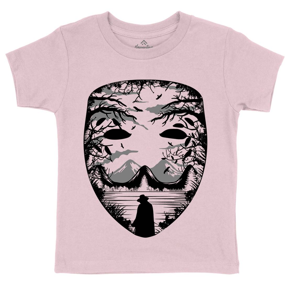 The Mask Kids Organic Crew Neck T-Shirt Horror B088