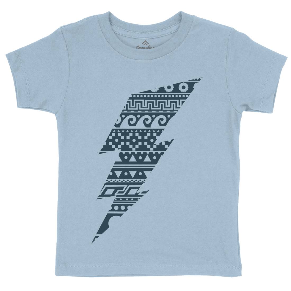 Thunderbolt Kids Crew Neck T-Shirt Retro B089