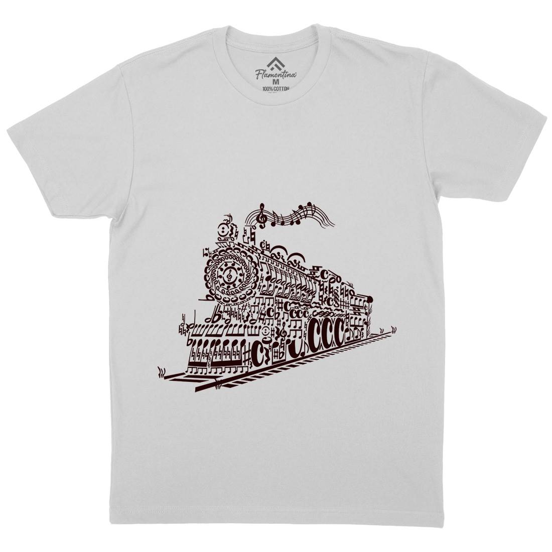 Train Song Mens Crew Neck T-Shirt Vehicles B090