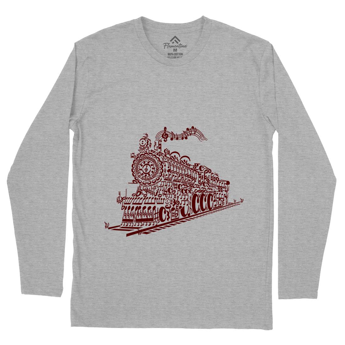 Train Song Mens Long Sleeve T-Shirt Vehicles B090