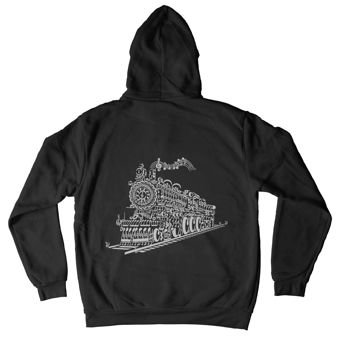 Train Song Mens Hoodie With Pocket Vehicles B090