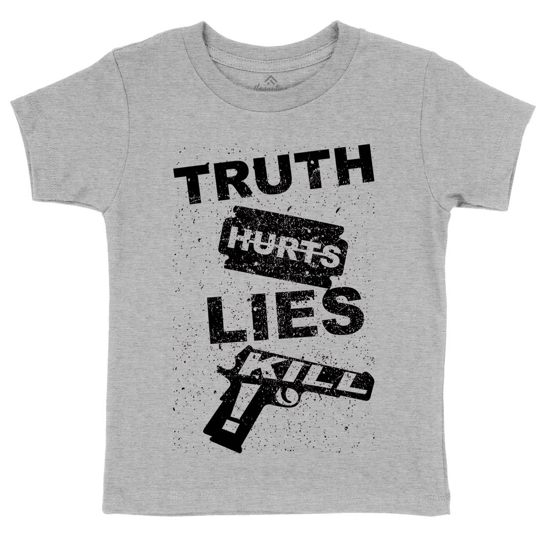 Truth Hurts Kids Crew Neck T-Shirt Peace B091