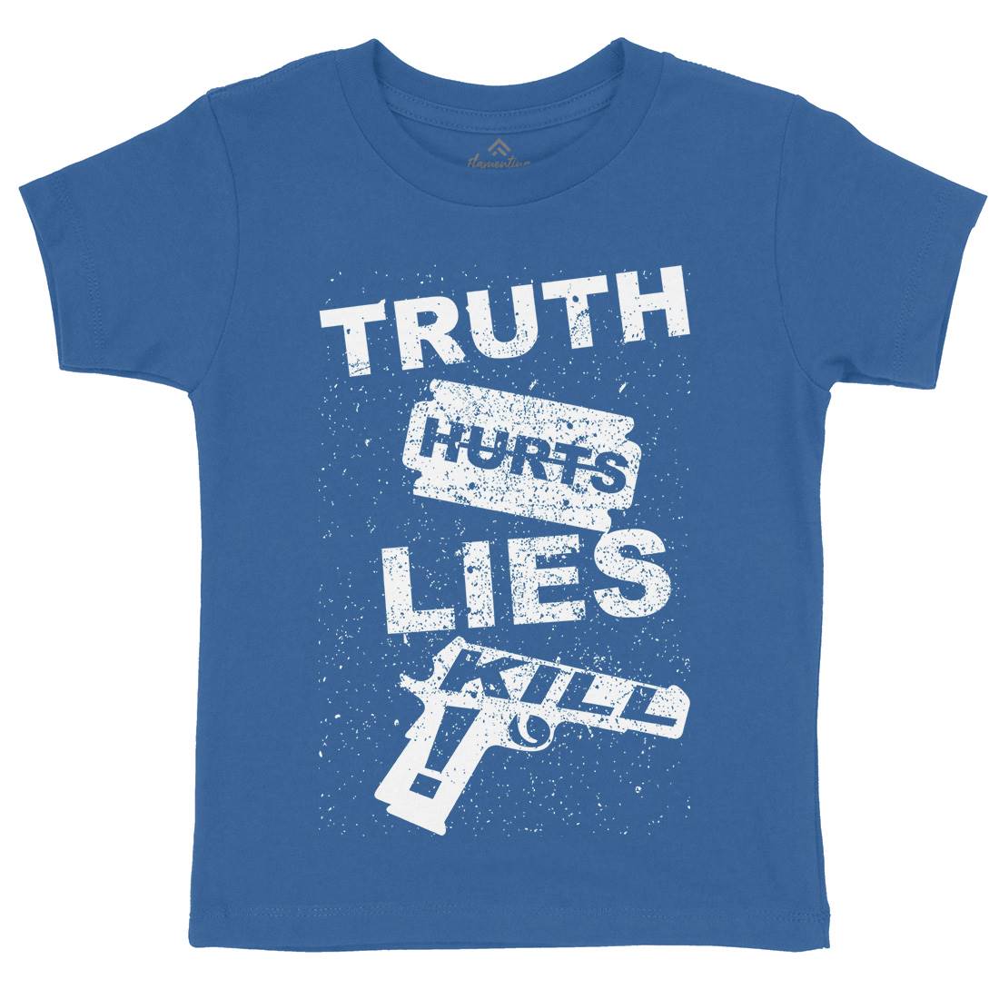 Truth Hurts Kids Organic Crew Neck T-Shirt Peace B091