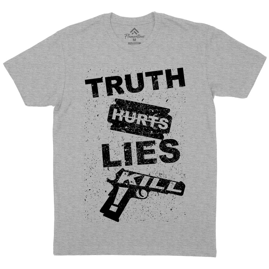 Truth Hurts Mens Crew Neck T-Shirt Peace B091
