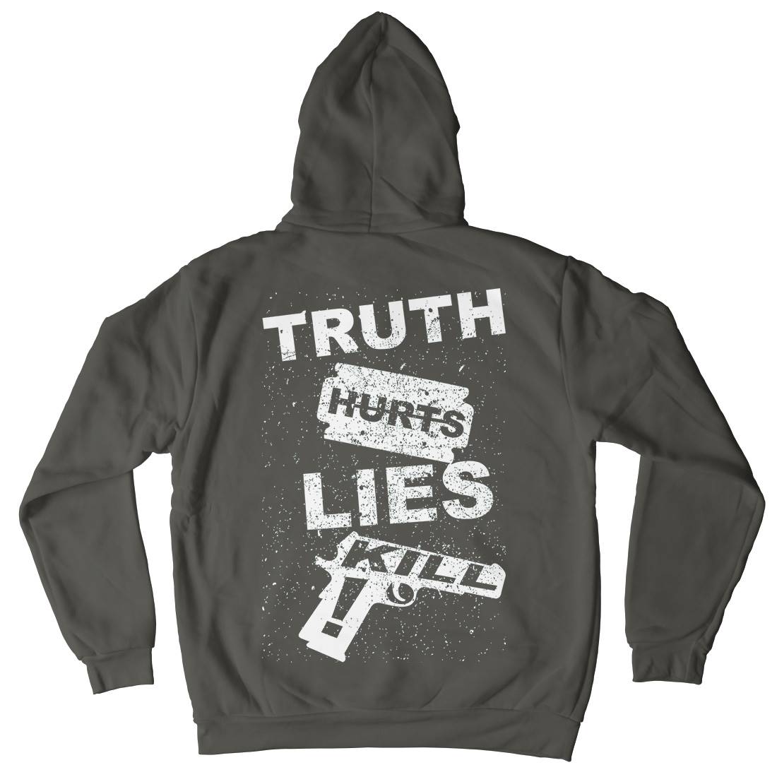 Truth Hurts Mens Hoodie With Pocket Peace B091