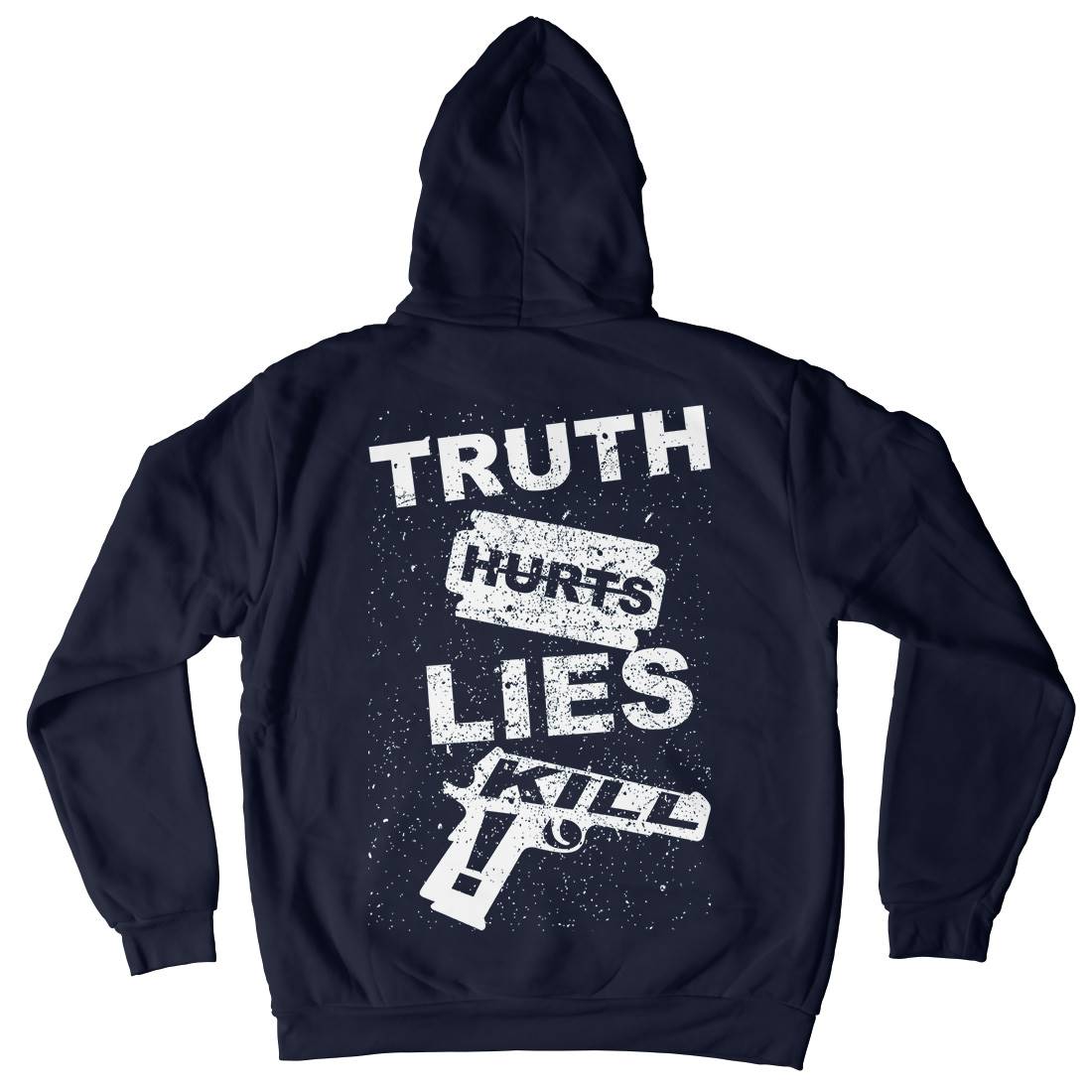 Truth Hurts Mens Hoodie With Pocket Peace B091