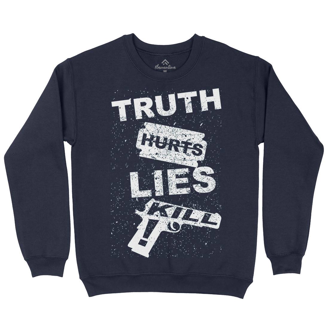Truth Hurts Mens Crew Neck Sweatshirt Peace B091