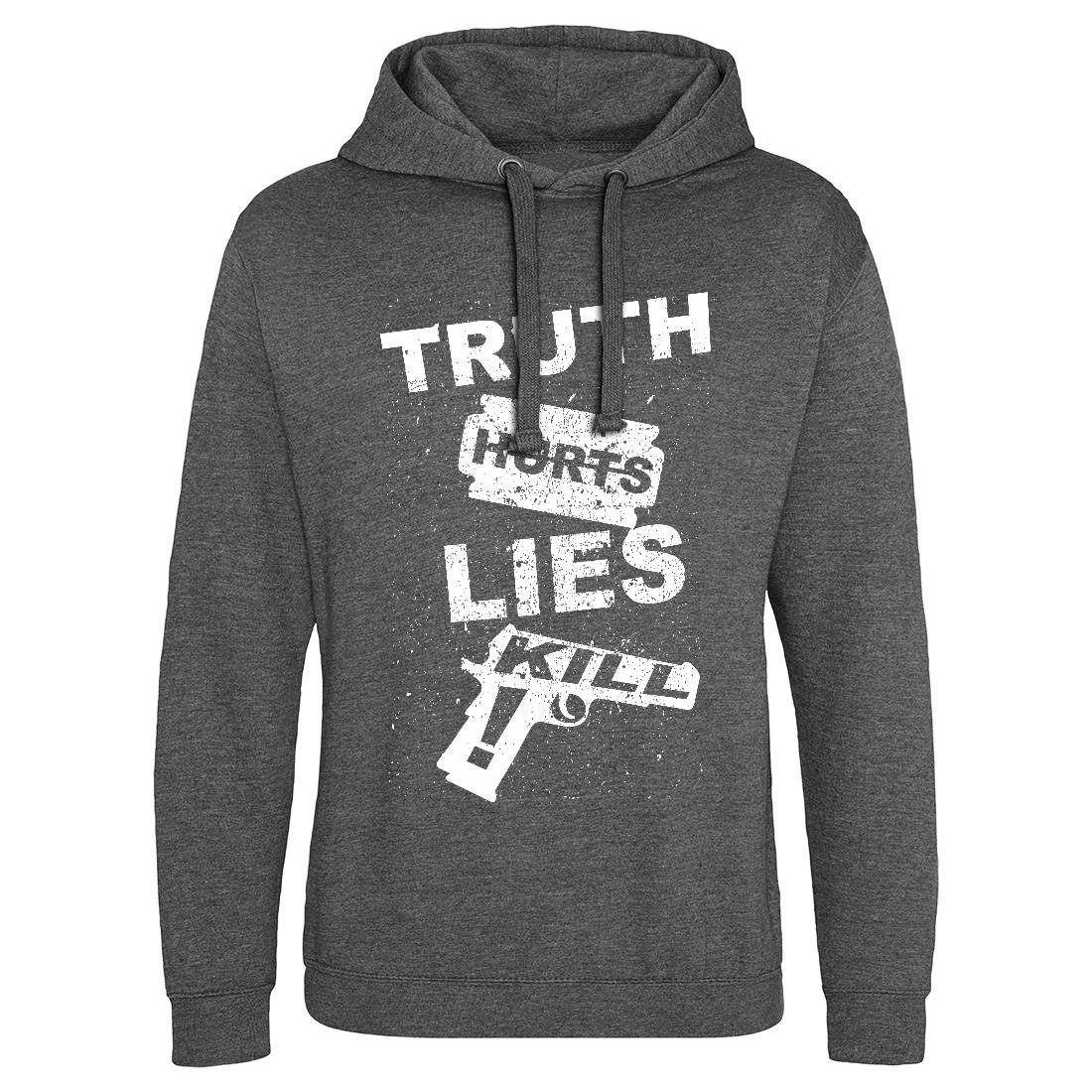 Truth Hurts Mens Hoodie Without Pocket Peace B091