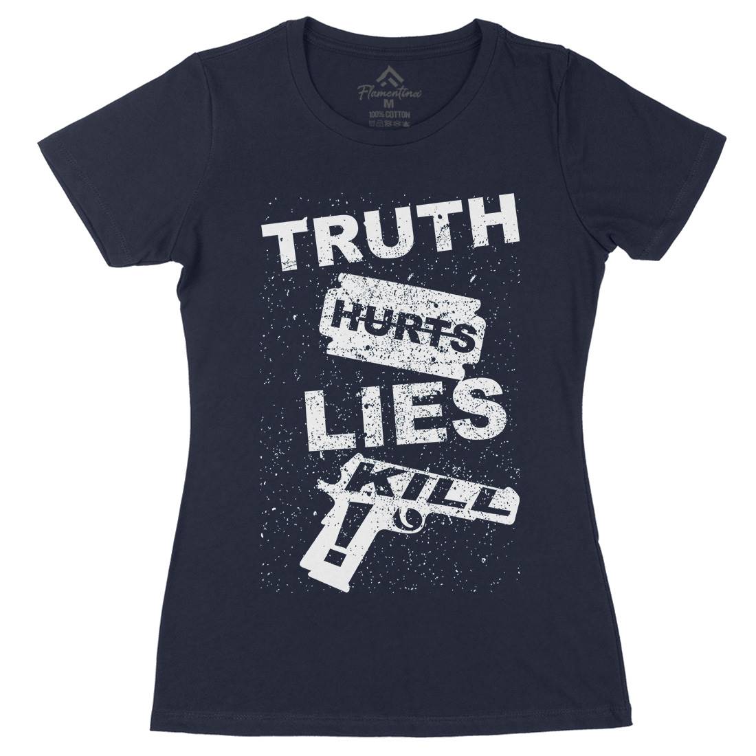 Truth Hurts Womens Organic Crew Neck T-Shirt Peace B091