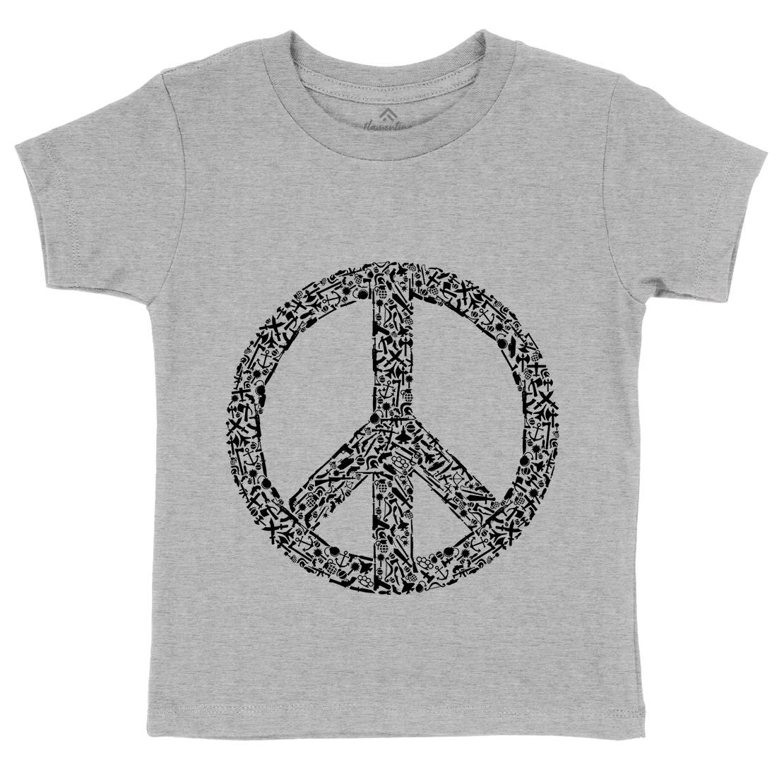 War Kids Crew Neck T-Shirt Peace B093