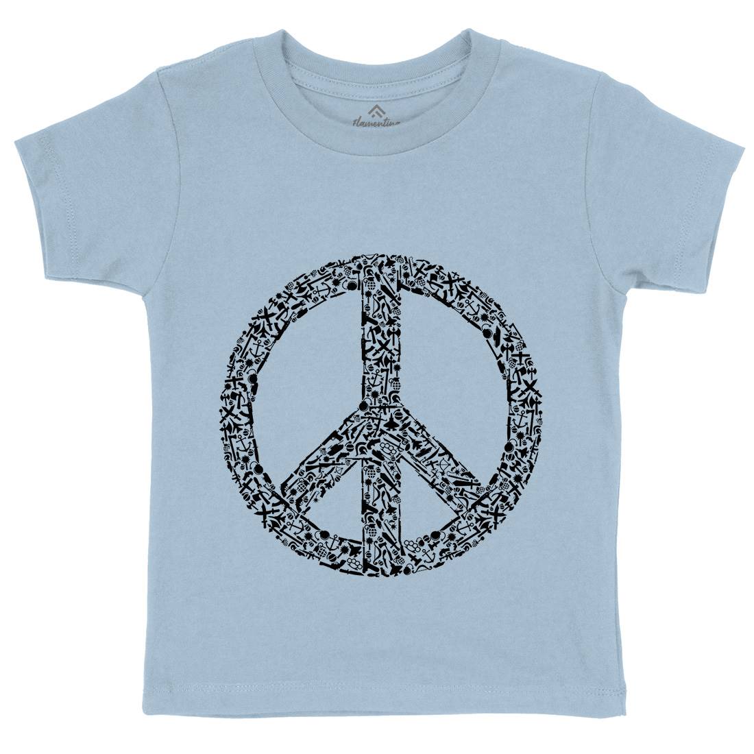 War Kids Crew Neck T-Shirt Peace B093