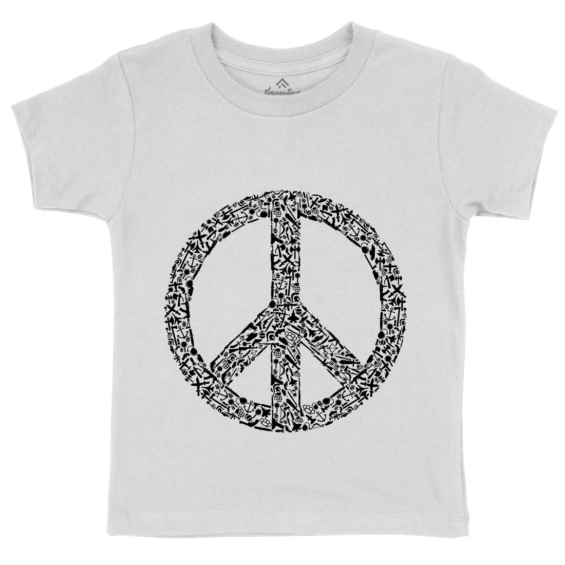 War Kids Organic Crew Neck T-Shirt Peace B093