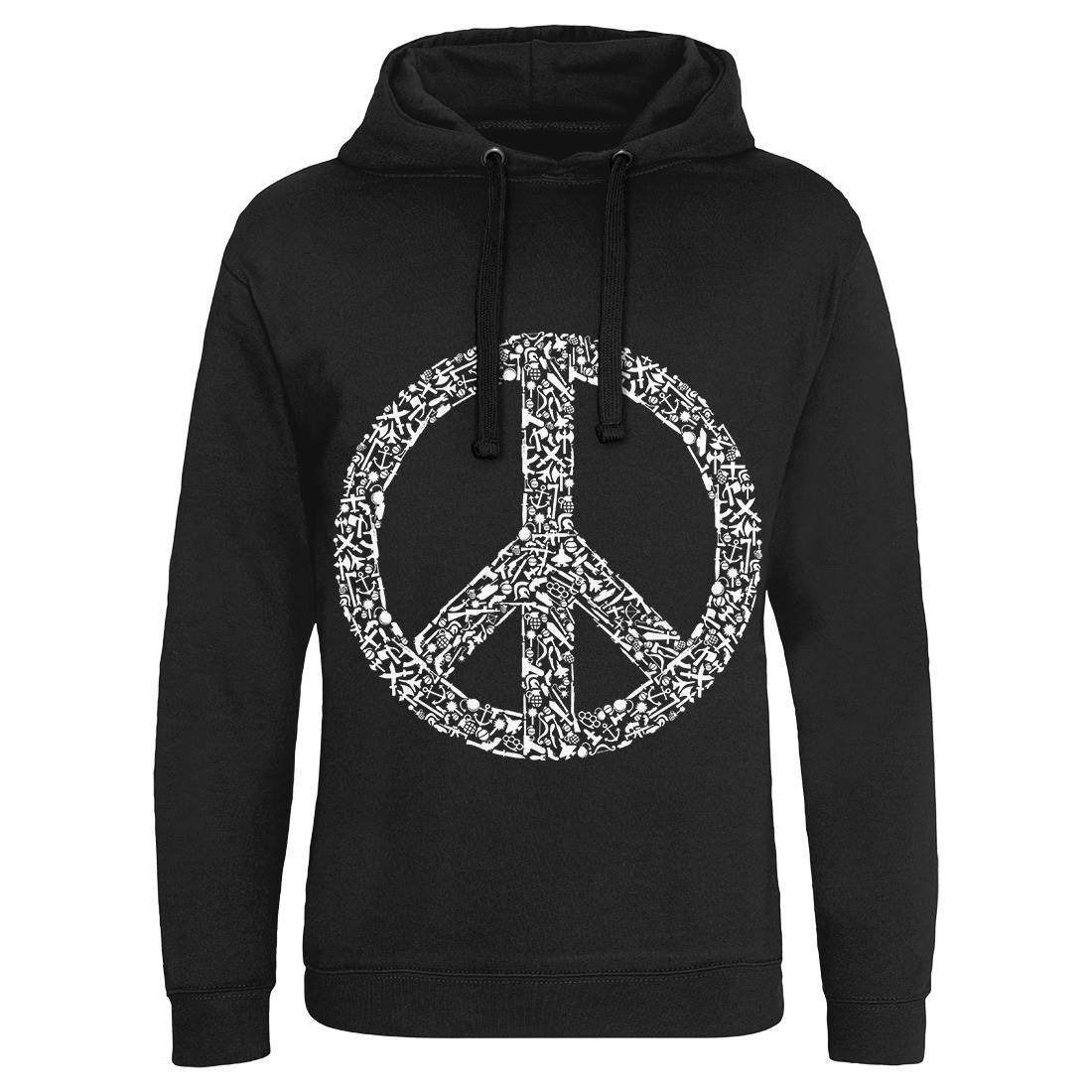 War Mens Hoodie Without Pocket Peace B093