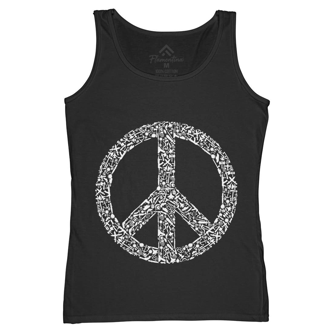 War Womens Organic Tank Top Vest Peace B093