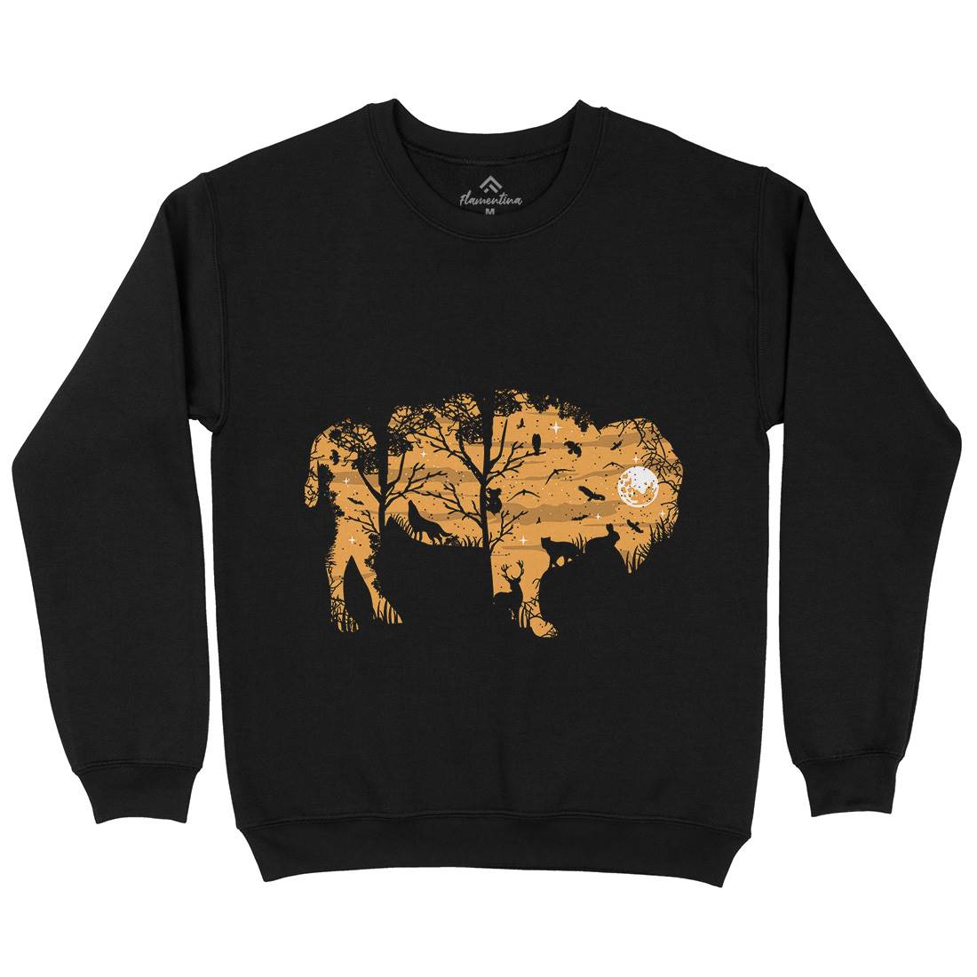 Wild Bison Kids Crew Neck Sweatshirt Animals B095