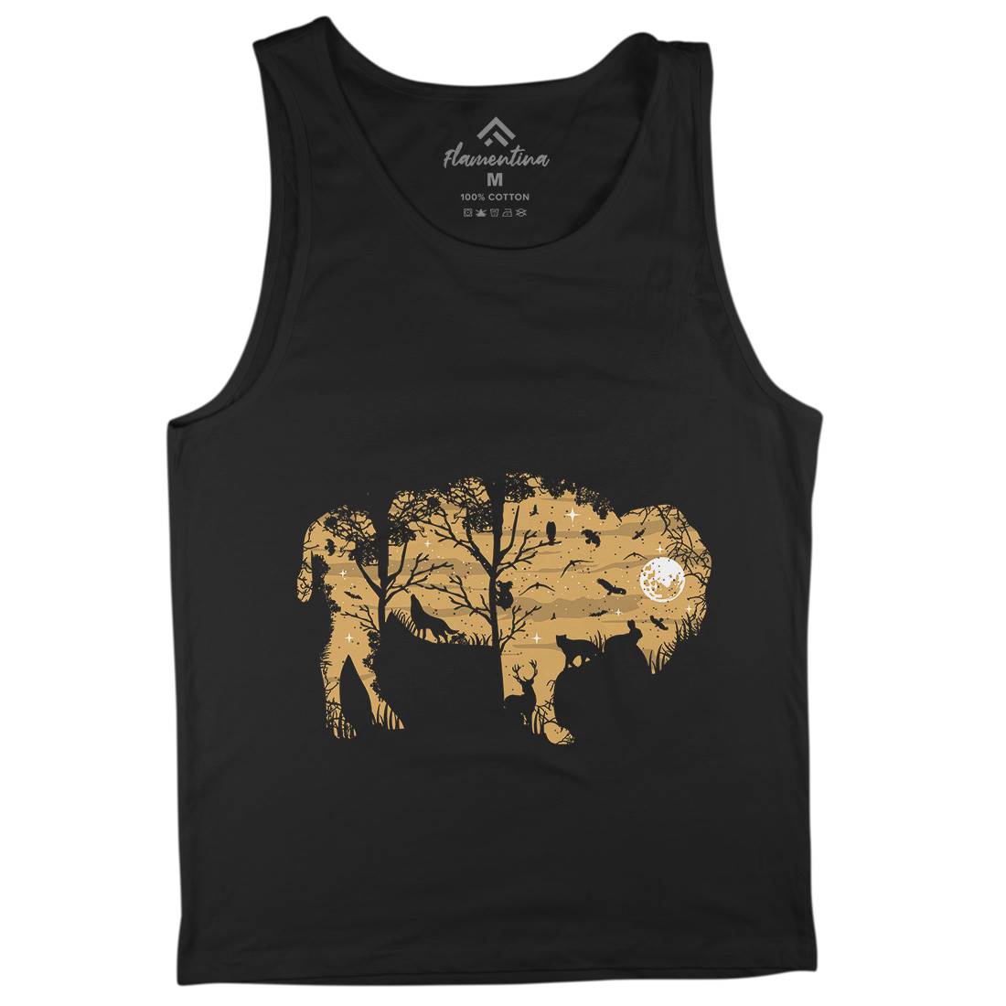 Wild Bison Mens Tank Top Vest Animals B095