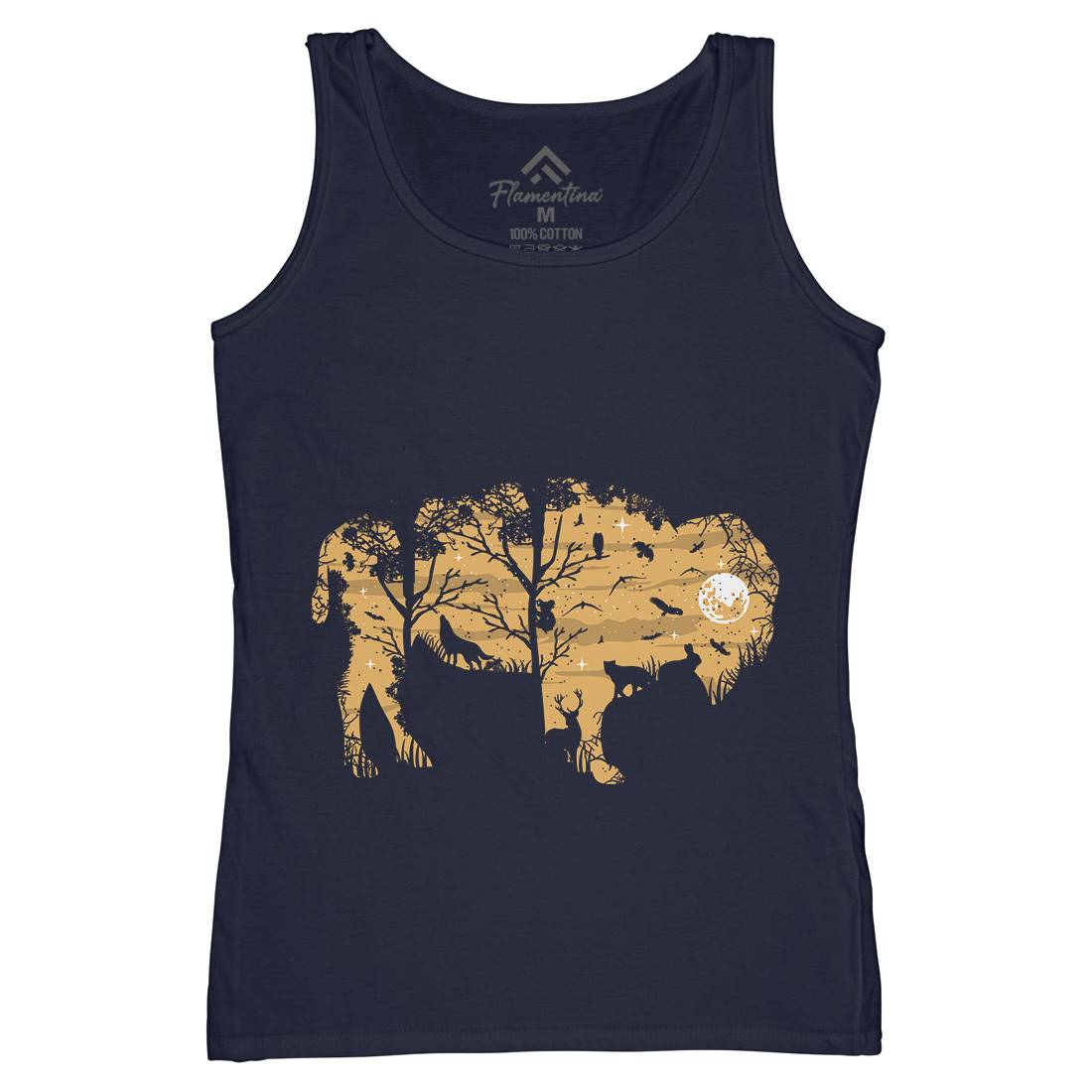 Wild Bison Womens Organic Tank Top Vest Animals B095