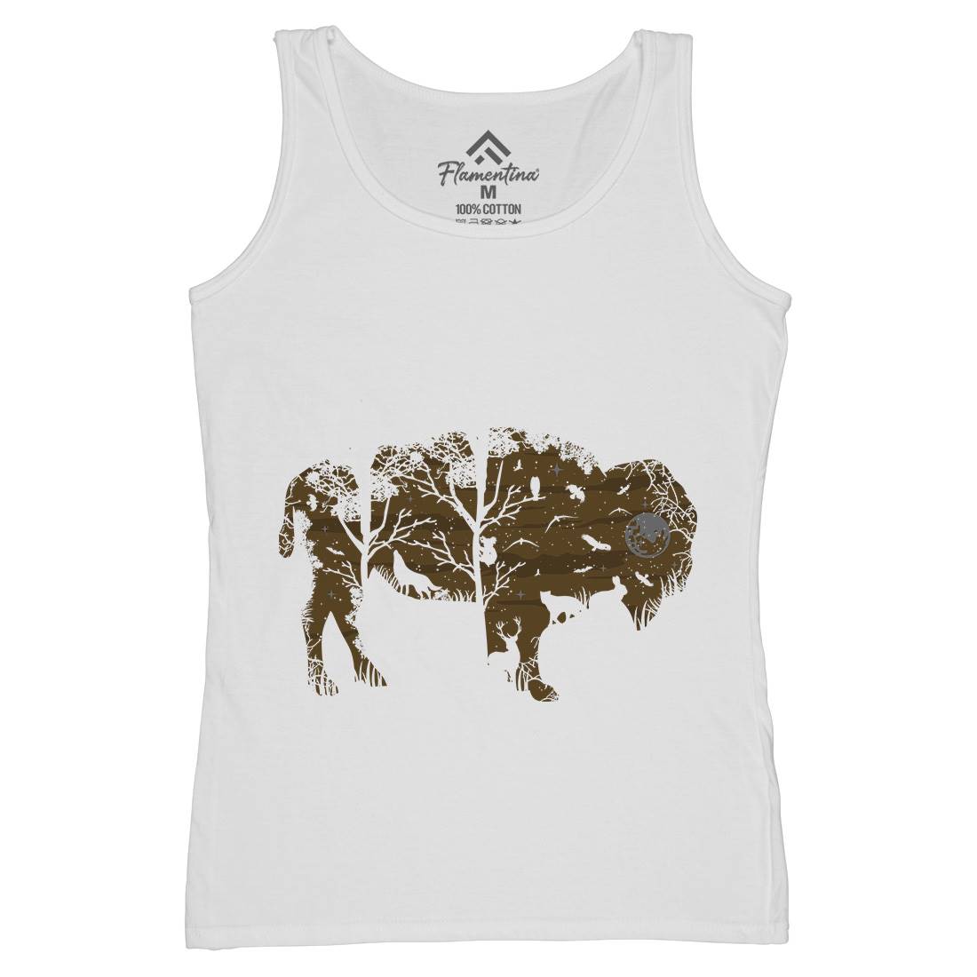 Wild Bison Womens Organic Tank Top Vest Animals B095